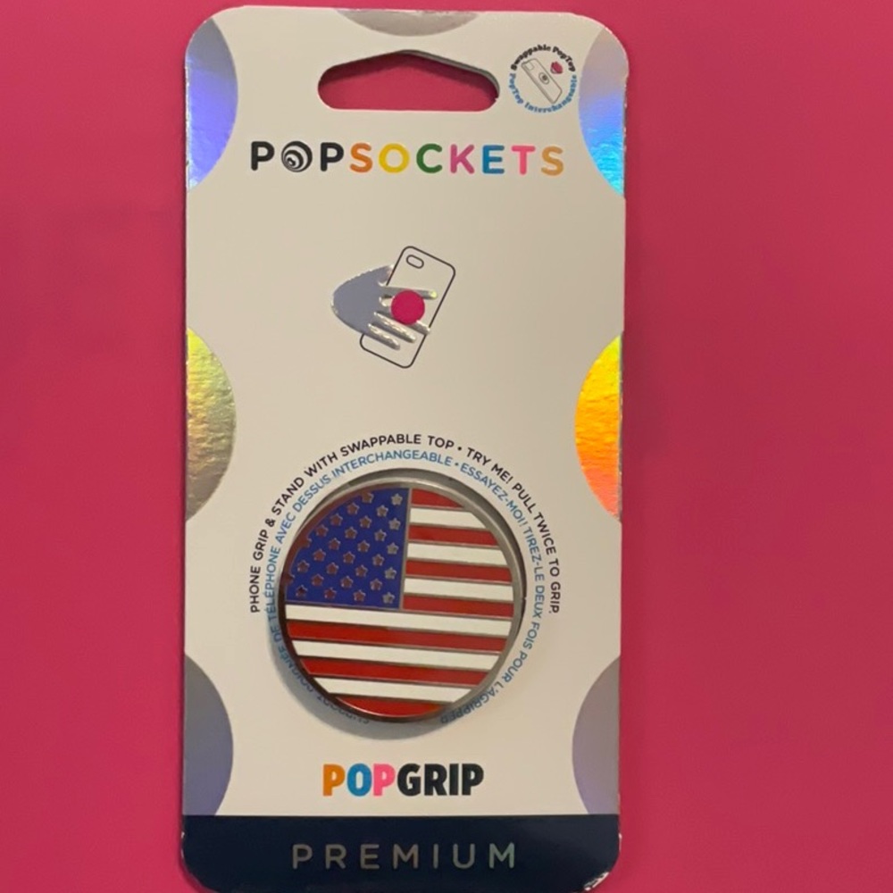 American flag pop socket